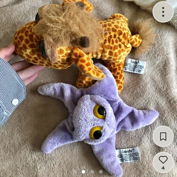 Russ Celeste Starfish and Leda Giraffe plush toys bundle - Picture 2 of 4